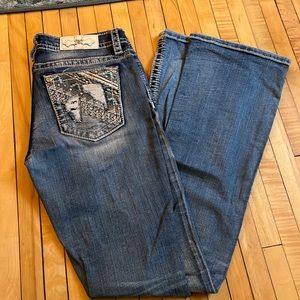 Miss Me boot cut jeans. Hardly worn